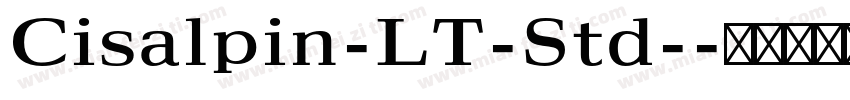 Cisalpin-LT-Std-字体转换