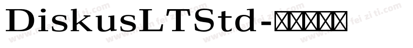 DiskusLTStd字体转换