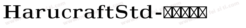 HarucraftStd字体转换