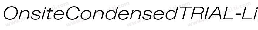 OnsiteCondensedTRIAL-Light字体转换