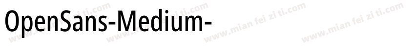 OpenSans-Medium字体转换