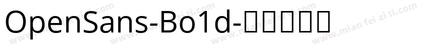 OpenSans-Bo1d字体转换