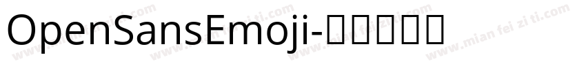 OpenSansEmoji字体转换