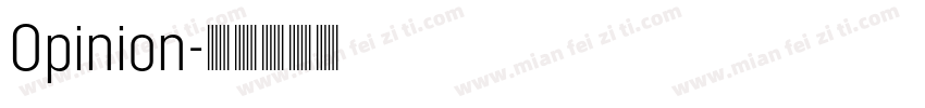 Opinion字体转换