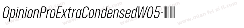 OpinionProExtraCondensedW05字体转换