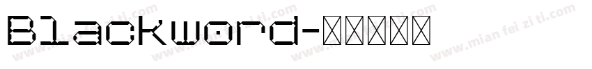 Blackword字体转换