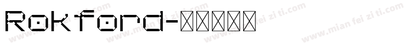Rokford字体转换