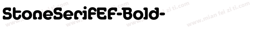StoneSerifEF-Bold字体转换