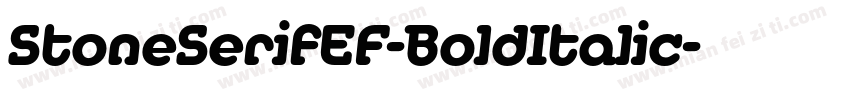 StoneSerifEF-BoldItalic字体转换