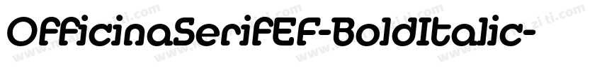 OfficinaSerifEF-BoldItalic字体转换