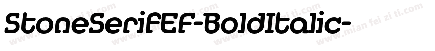 StoneSerifEF-BoldItalic字体转换