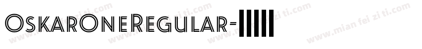 OskarOneRegular字体转换