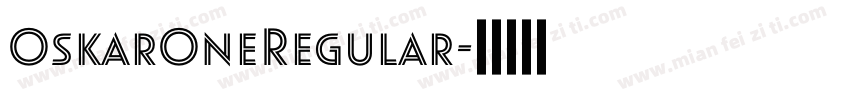 OskarOneRegular字体转换