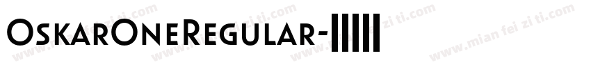 OskarOneRegular字体转换