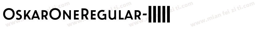 OskarOneRegular字体转换