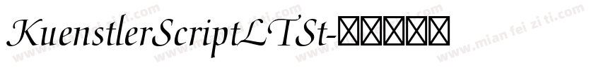 KuenstlerScriptLTSt字体转换