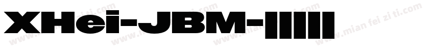 XHei-JBM字体转换