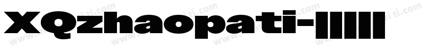 XQzhaopati字体转换