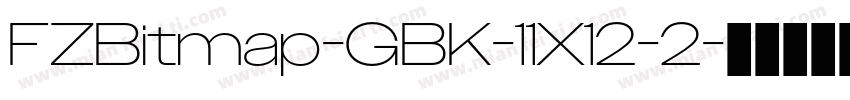 FZBitmap-GBK-11X12-2字体转换