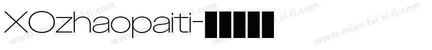 XOzhaopaiti字体转换