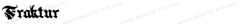 Fraktur字体转换