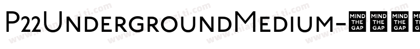 P22UndergroundMedium字体转换