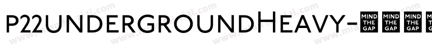 p22undergroundHeavy字体转换
