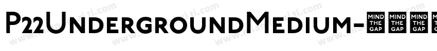 P22UndergroundMedium字体转换