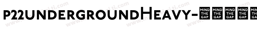 p22undergroundHeavy字体转换