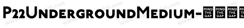 P22UndergroundMedium字体转换