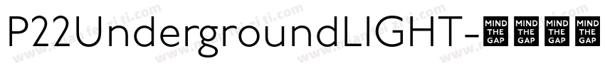 P22UndergroundLIGHT字体转换