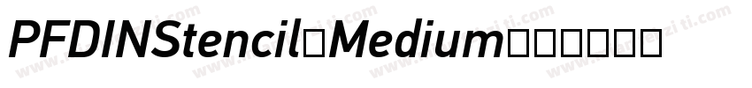 PFDINStencil-Medium字体转换