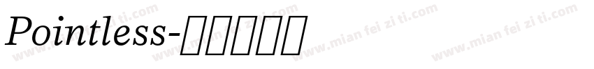 Pointless字体转换
