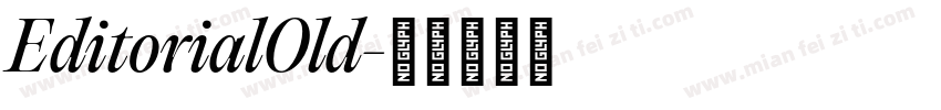 EditorialOld字体转换