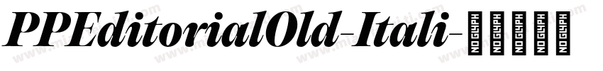 PPEditorialOld-Itali字体转换