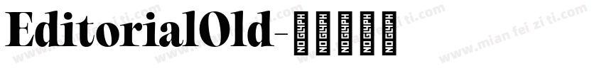 EditorialOld字体转换