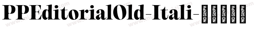 PPEditorialOld-Itali字体转换