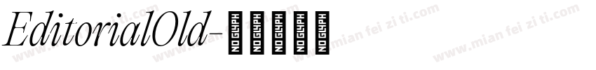 EditorialOld字体转换