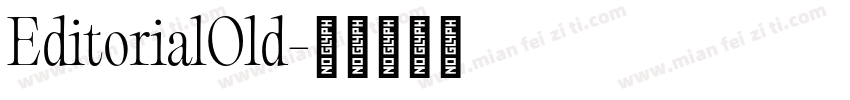 EditorialOld字体转换
