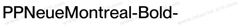 PPNeueMontreal-Bold字体转换