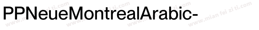 PPNeueMontrealArabic字体转换