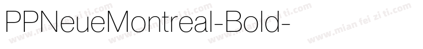 PPNeueMontreal-Bold字体转换
