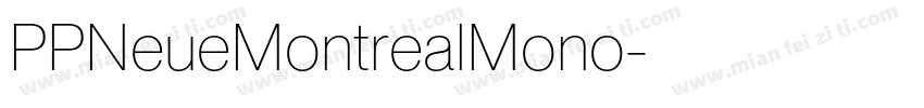 PPNeueMontrealMono字体转换 PPNeueMontrealMono字体转换