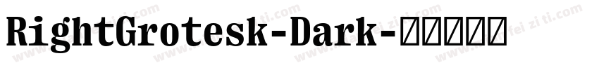 RightGrotesk-Dark字体转换