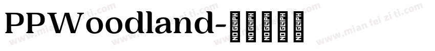 PPWoodland字体转换