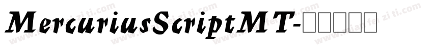 MercuriusScriptMT字体转换