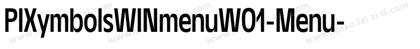 PIXymbolsWINmenuW01-Menu字体转换