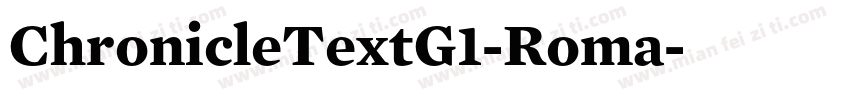 ChronicleTextG1-Roma字体转换