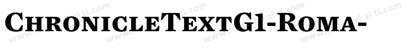 ChronicleTextG1-Roma字体转换