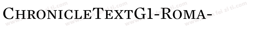 ChronicleTextG1-Roma字体转换